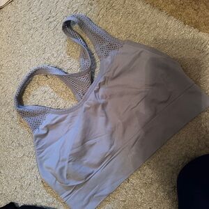 PINK Victoria's Secret Gray Sports Bra Seamless Comfort
